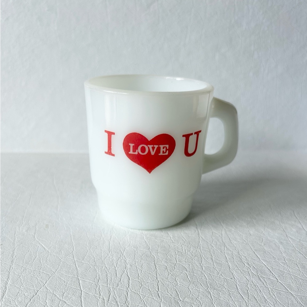 70’s Glasbake Mug ‘I Love You’